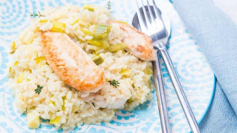 Chicken and Leek Risotto.