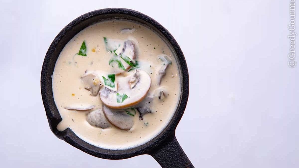 Close up of a mushroom recipe mushroom