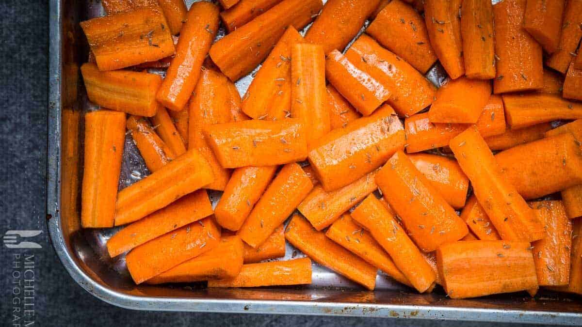 Chopped Carrots Raw Peeled