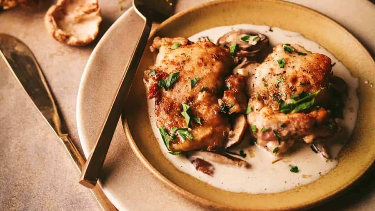 Champagne chicken.