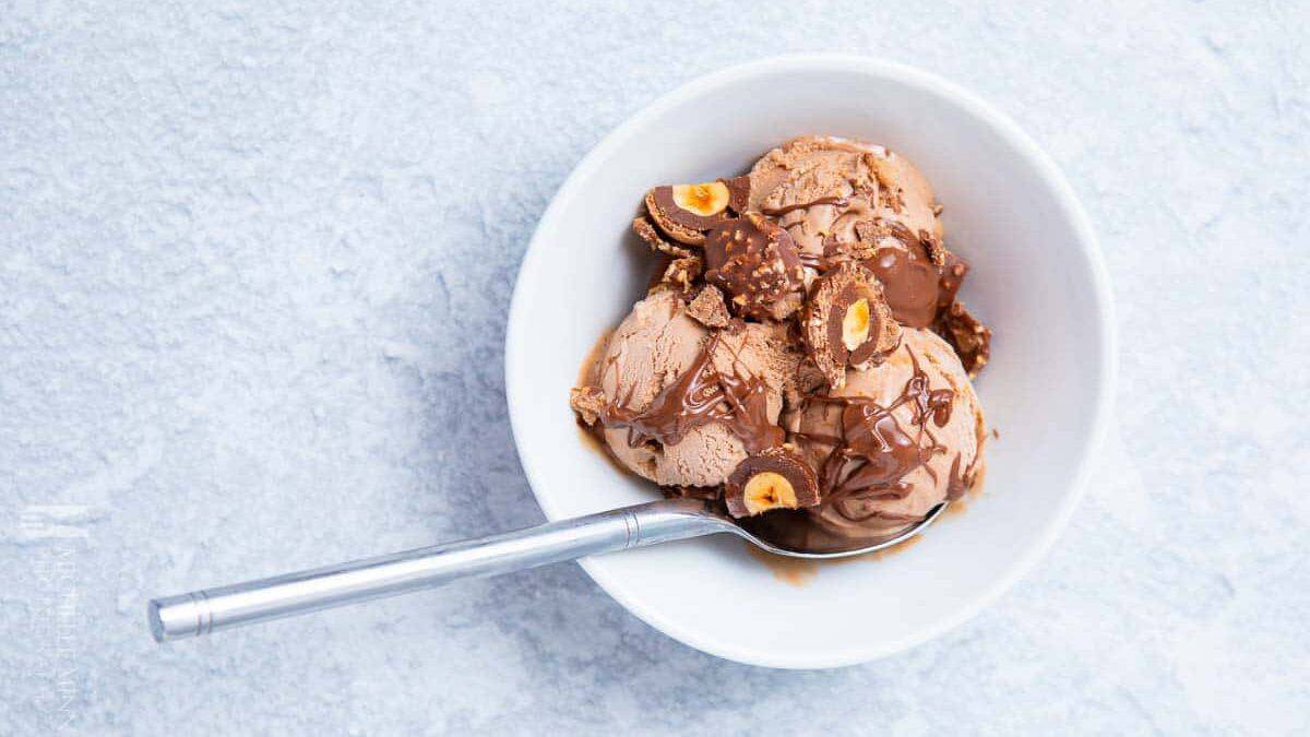 Rocher ice cream