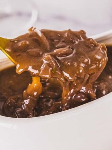 onion gravy.