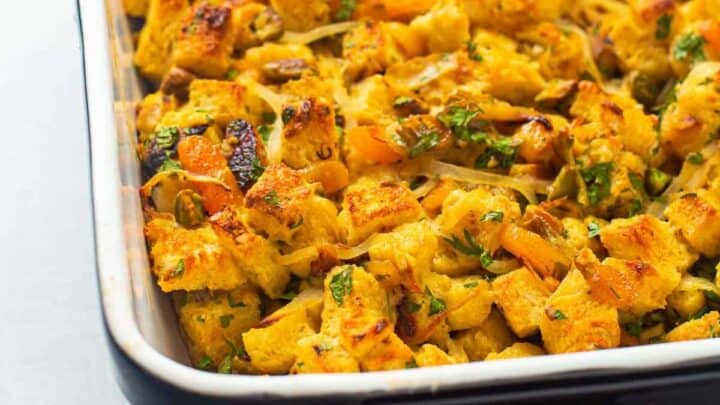 Freshly baked Vegetarian Stuffing