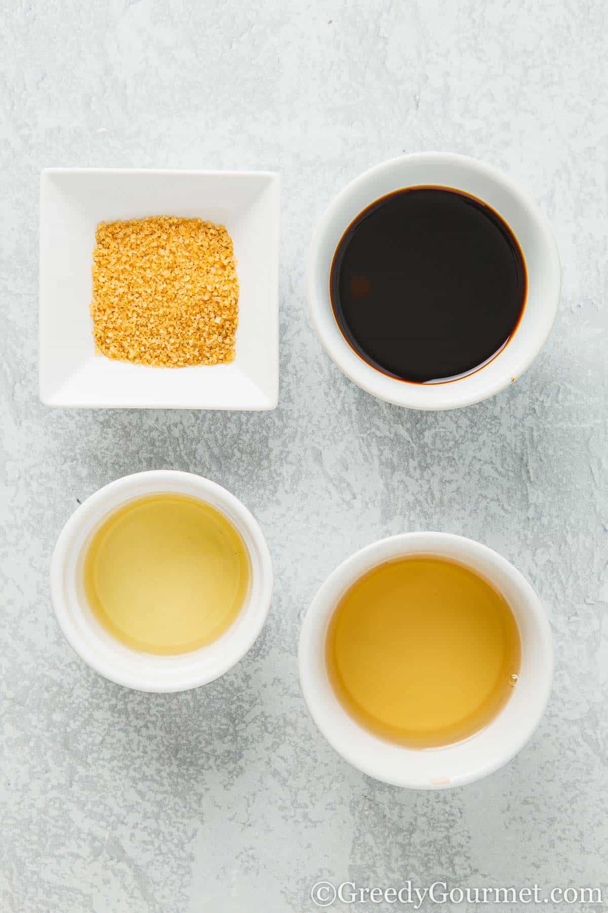 Ingredients for Yakitori Sauce.