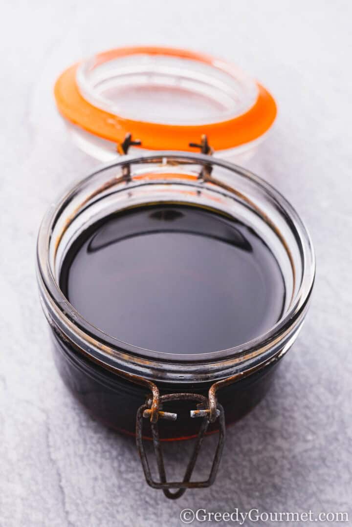 Glass jar of Yakitori Sauce.