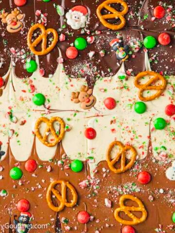 Chocolate Christmas bark.