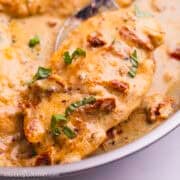 Marry me chicken on a plate.